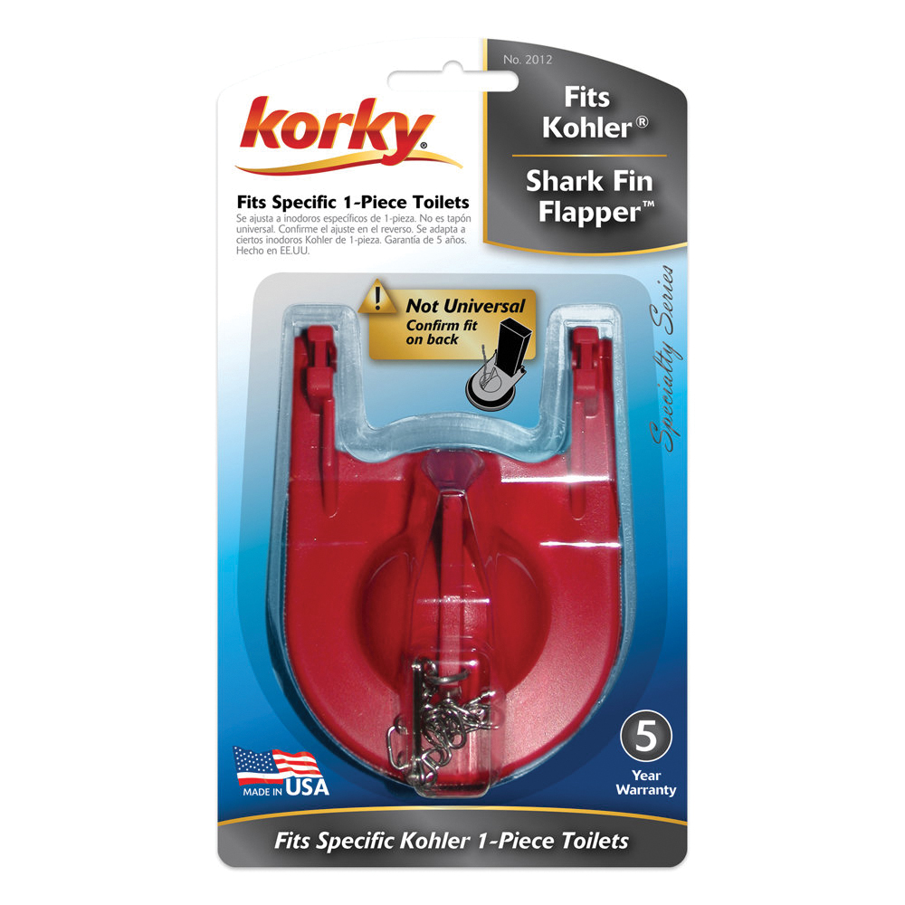 2012BP Toilet Flapper, Specifications: 2 in Valve Open, Chlorazone Rubber, Red