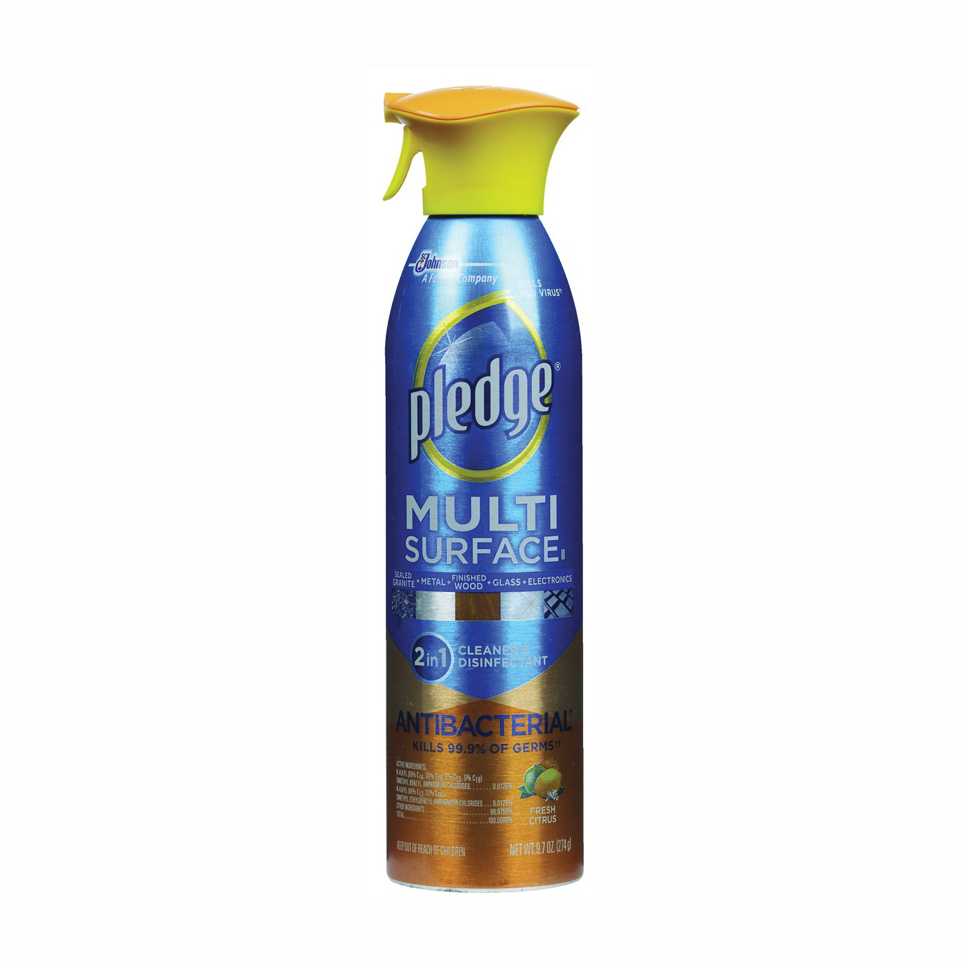 72354 Cleaner, 9.7 oz Spray Can, Liquid, Citrus, Clear