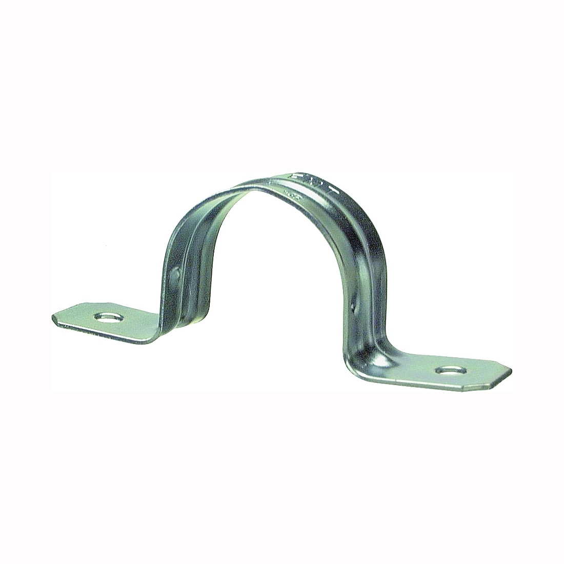 26162 2-Hole EMT Conduit Strap, 3/4 in, Steel, Galvanized, 20/BAG