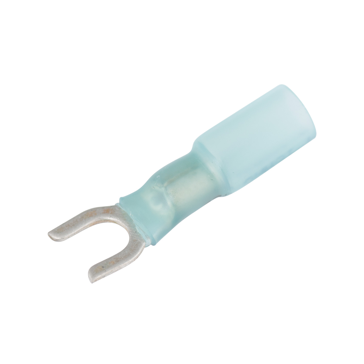 Xtreme AMT-113 Heat-Shrink Spade Terminal, 600 V, 16 to 14 AWG Wire, #8 to #10 Stud, Blue