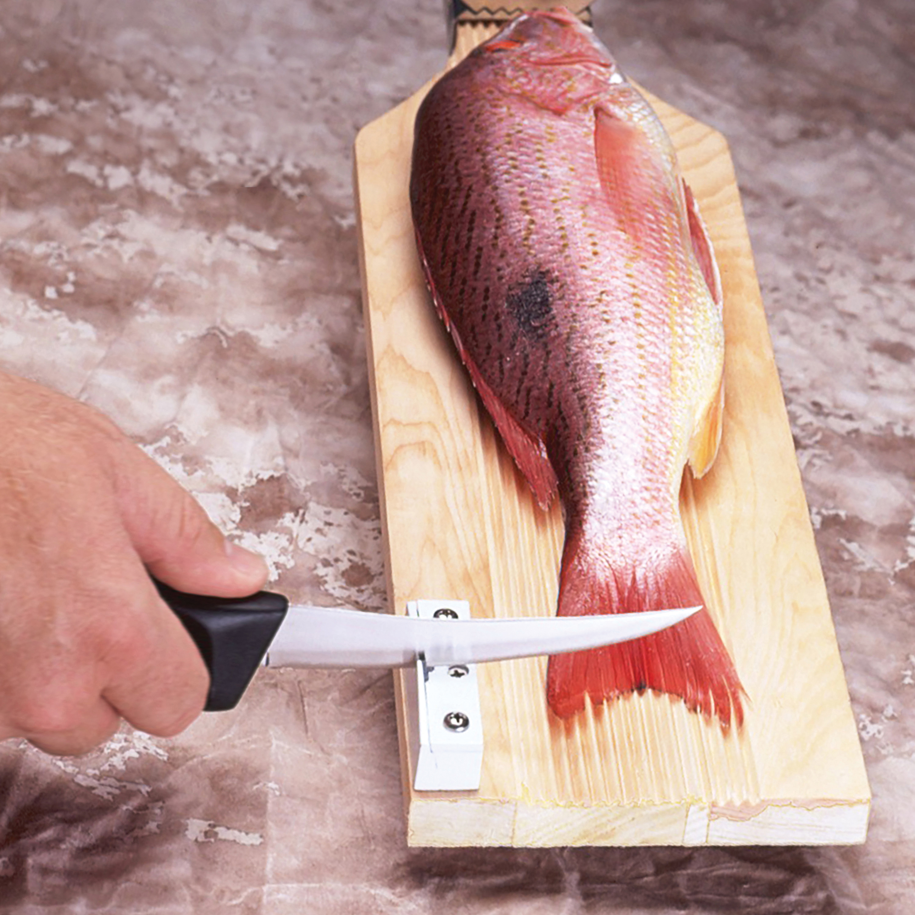 Accusharp SturdyMount 004C Knife Sharpener, Ceramic/Diamond Abrasive, Plastic Handle - 2