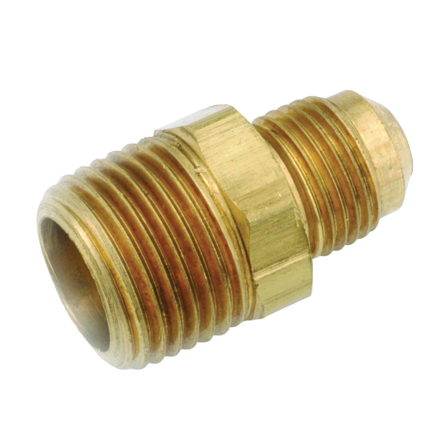 754048-0606 Connector, 3/8 in, Flare x MPT, Brass