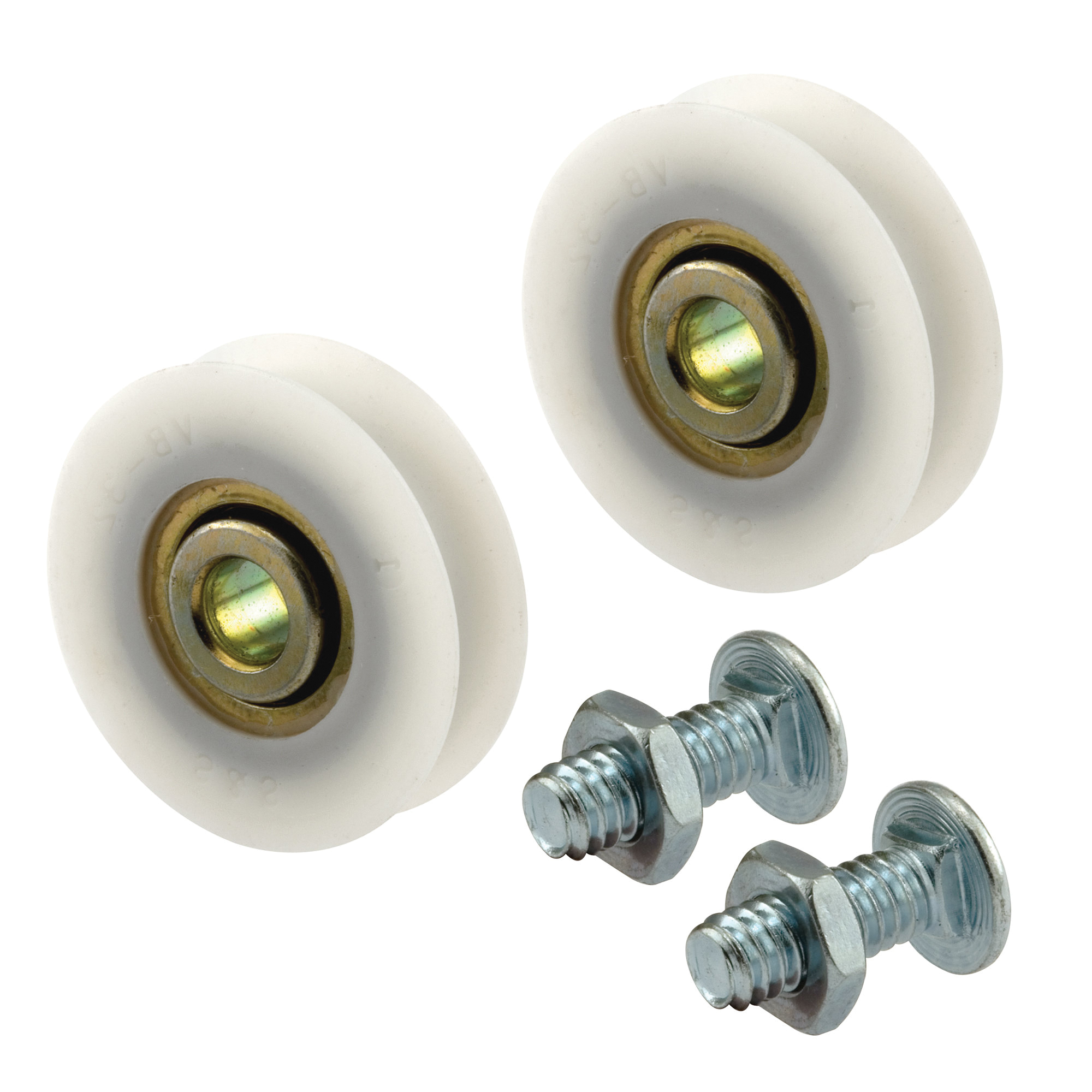 Prime-Line D 1504 Door Roller, 1-1/4 in Dia Roller, 5/16 in W Roller, Nylon, 2-Roller - 1