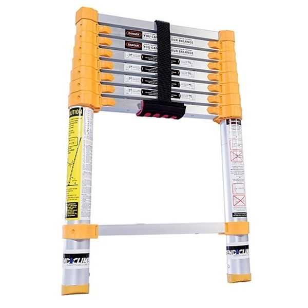 Xtend+Climb Home Series 750P Telescoping Ladder, 12-1/2 ft Max Reach H, 9-Step, 250 lb, 1-1/2 in D Step, Aluminum - 2