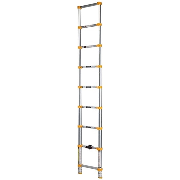 Xtend+Climb Home Series 750P Telescoping Ladder, 12-1/2 ft Max Reach H, 9-Step, 250 lb, 1-1/2 in D Step, Aluminum - 3
