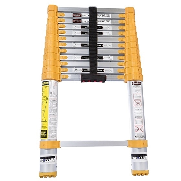 Xtend+Climb Home Series 770P Telescoping Ladder, 16-1/2 ft Max Reach H, 13-Step, 250 lb, 1-1/2 in D Step, Aluminum - 2
