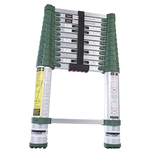 XTEND+CLIMB Pro Series 780P Telescoping Ladder, 16-1/2 ft Max Reach H, 13-Step, 250 lb, 1-1/2 in D Step, Aluminum - 2