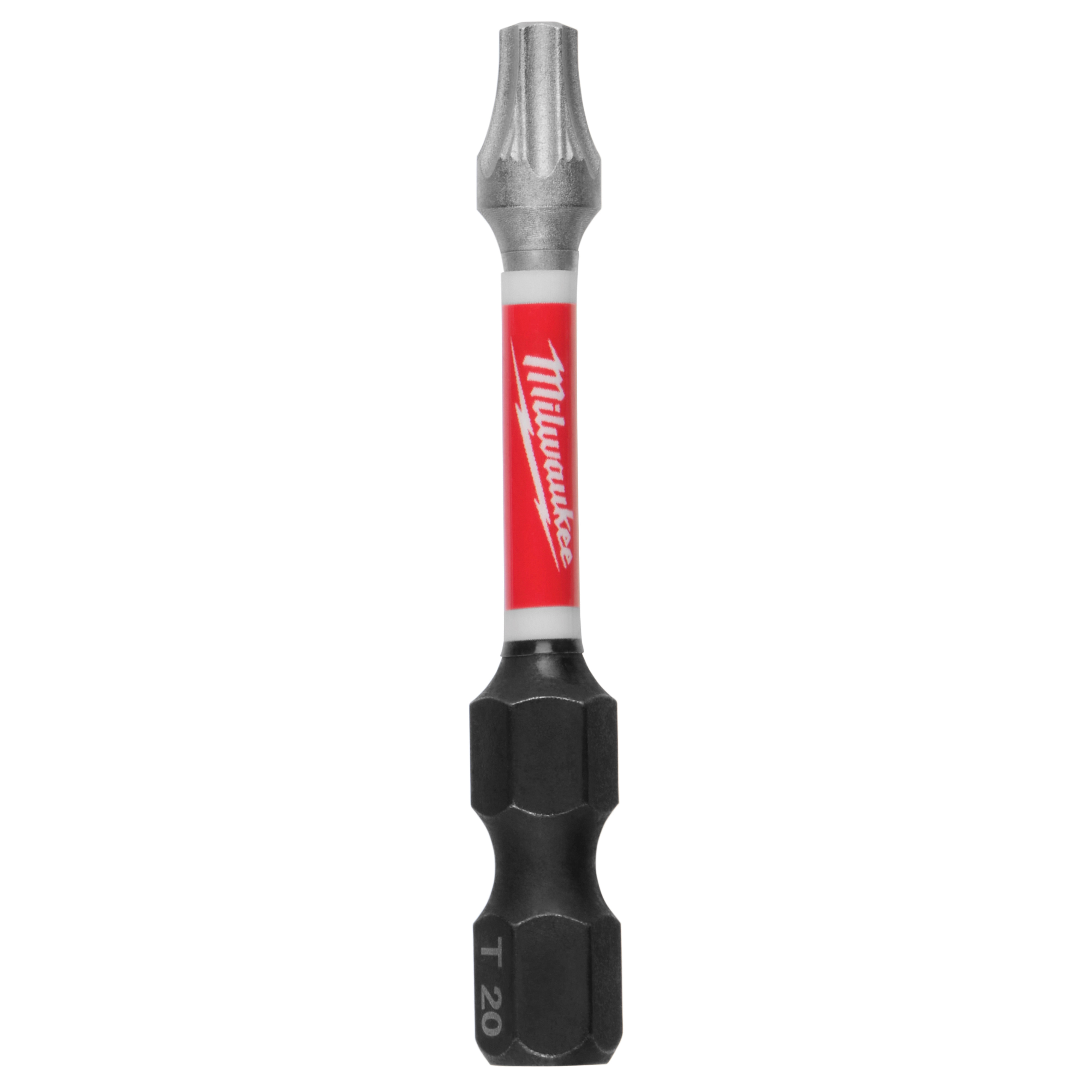 SHOCKWAVE 48-32-4484 Impact-Duty Power Bit, #20 Drive, Torx Drive, 1/4 in Shank, Hex Shank, 2 in L, Steel