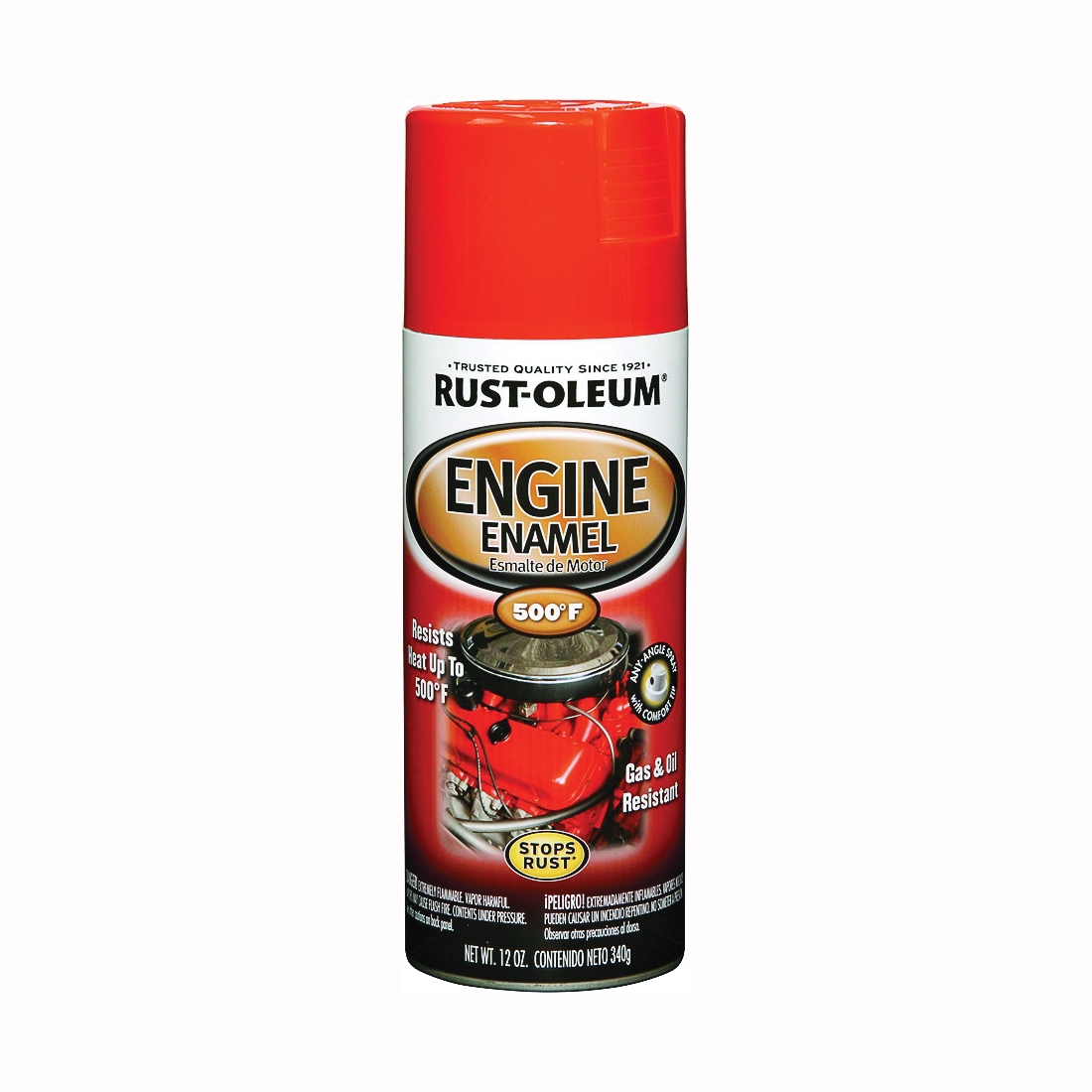 Rust-Oleum Automotive 248941 Engine Spray Paint, Gloss, Chevy Orange, 12 oz, Can