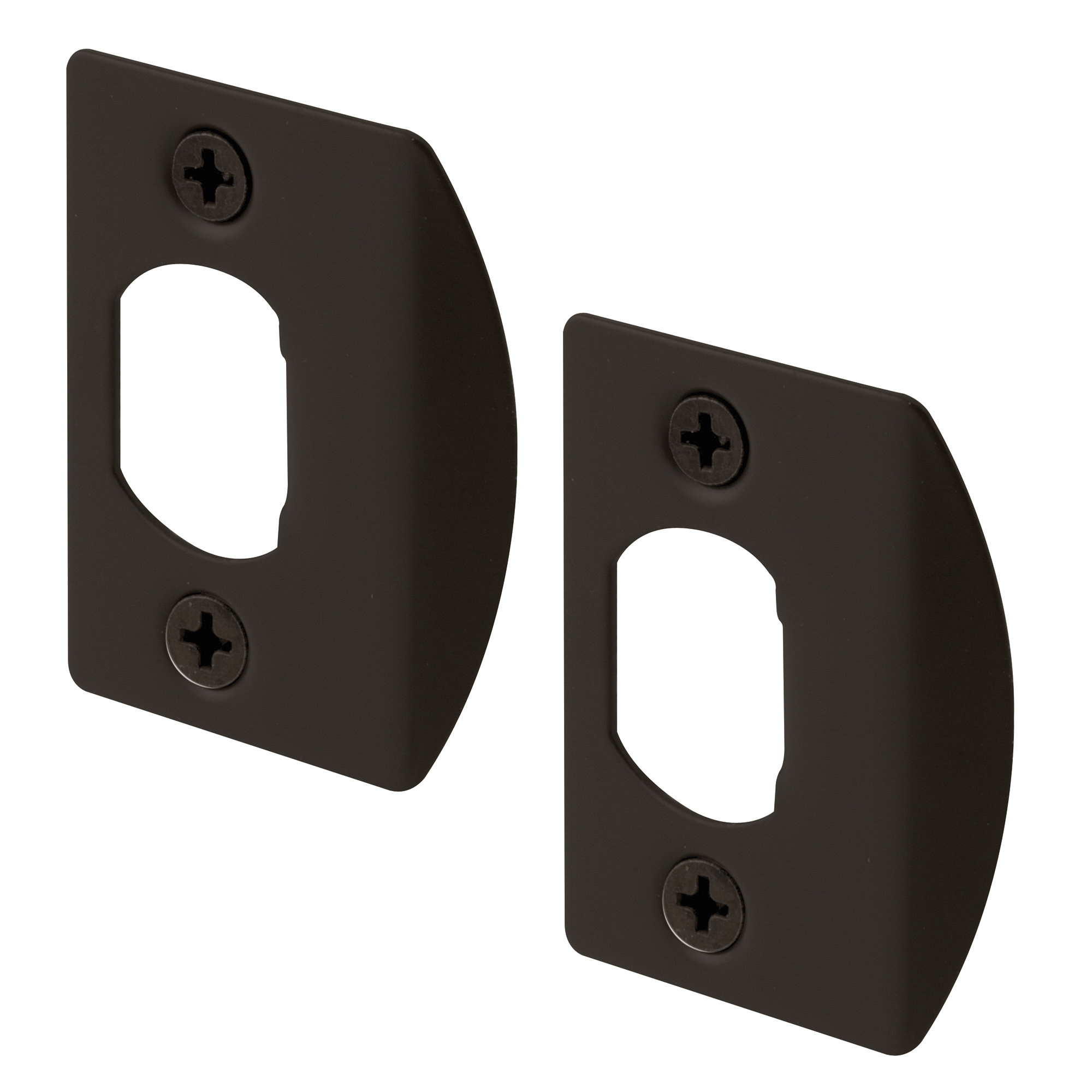 E 2516 Door Strike Plate, 2-1/4 in L, 1-7/16 in W, Steel, Bronze