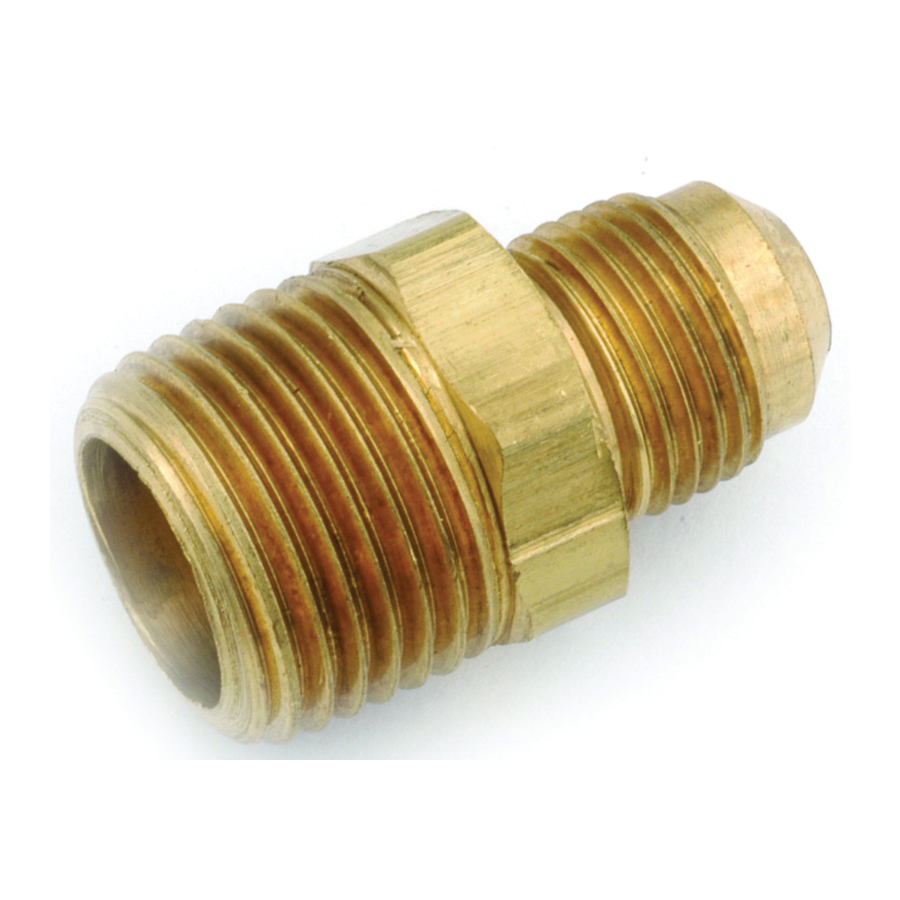 754048-0402 Connector, 1/4 x 1/8 in, Flare x MPT, Brass