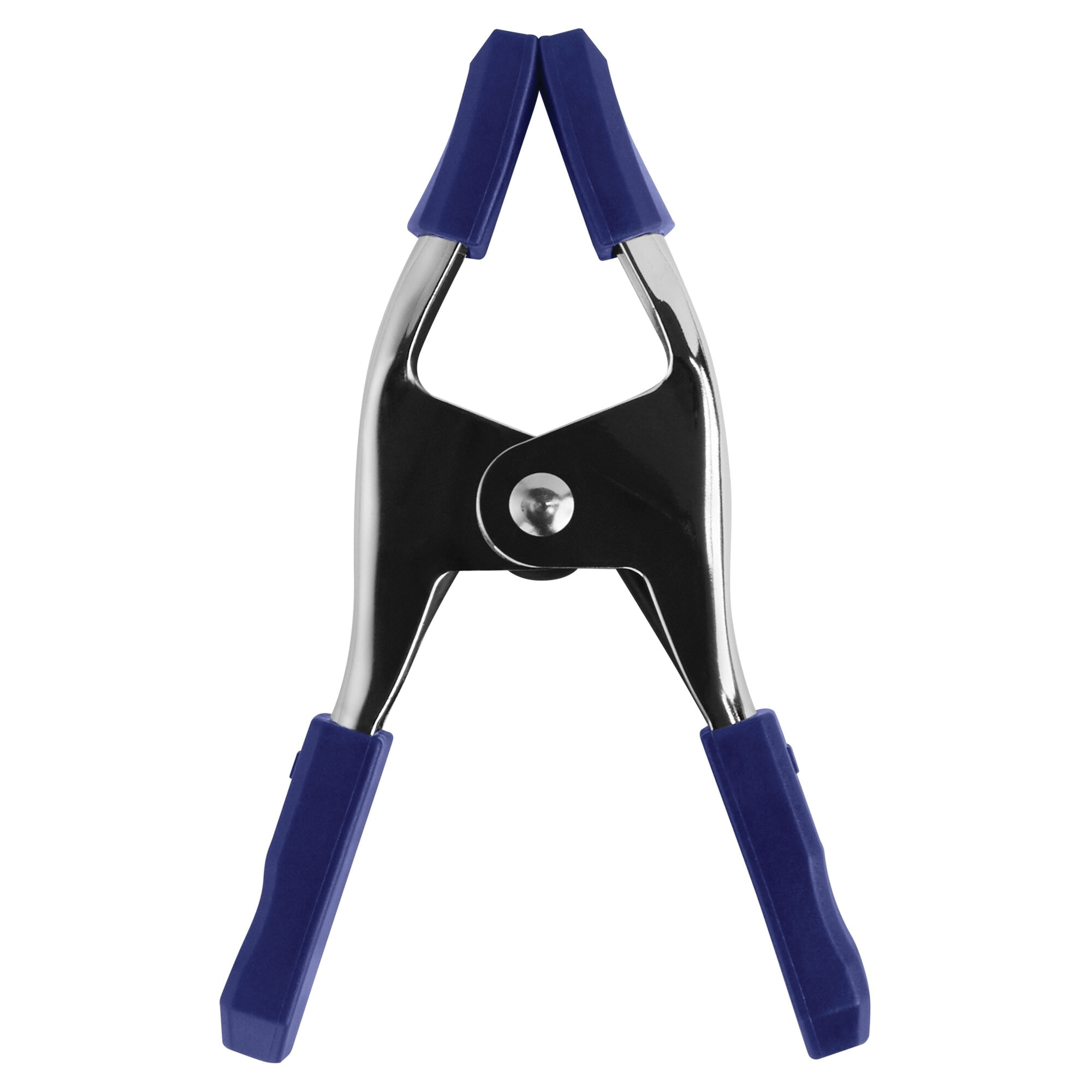 222702 Spring Clamp with Soft Grip Pad, 2 in Clamping, Steel, Blue/Silver
