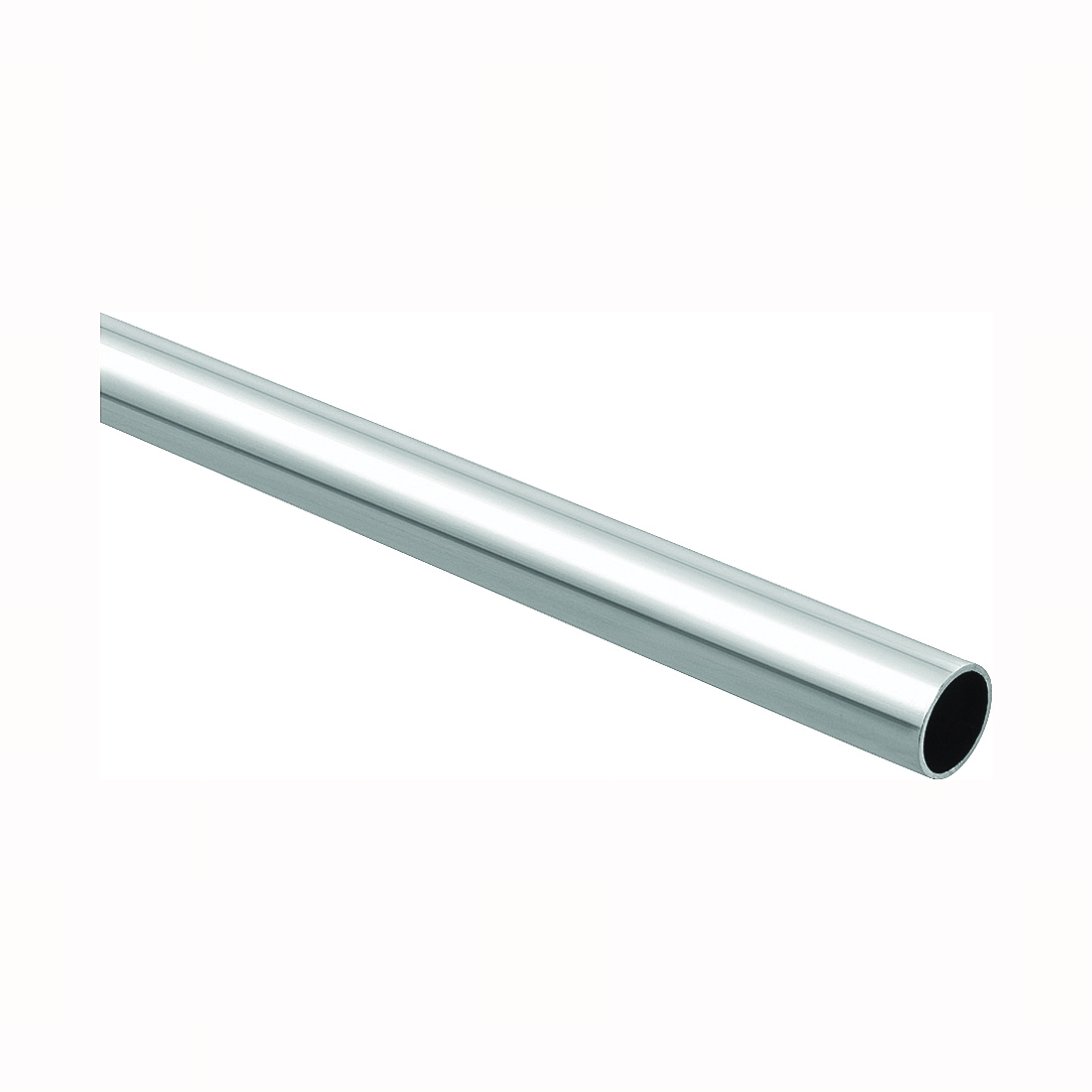 BB8604 Series S822-099 Closet Rod, 1-5/16 in Dia, 8 ft L, Steel, Chrome-Plated