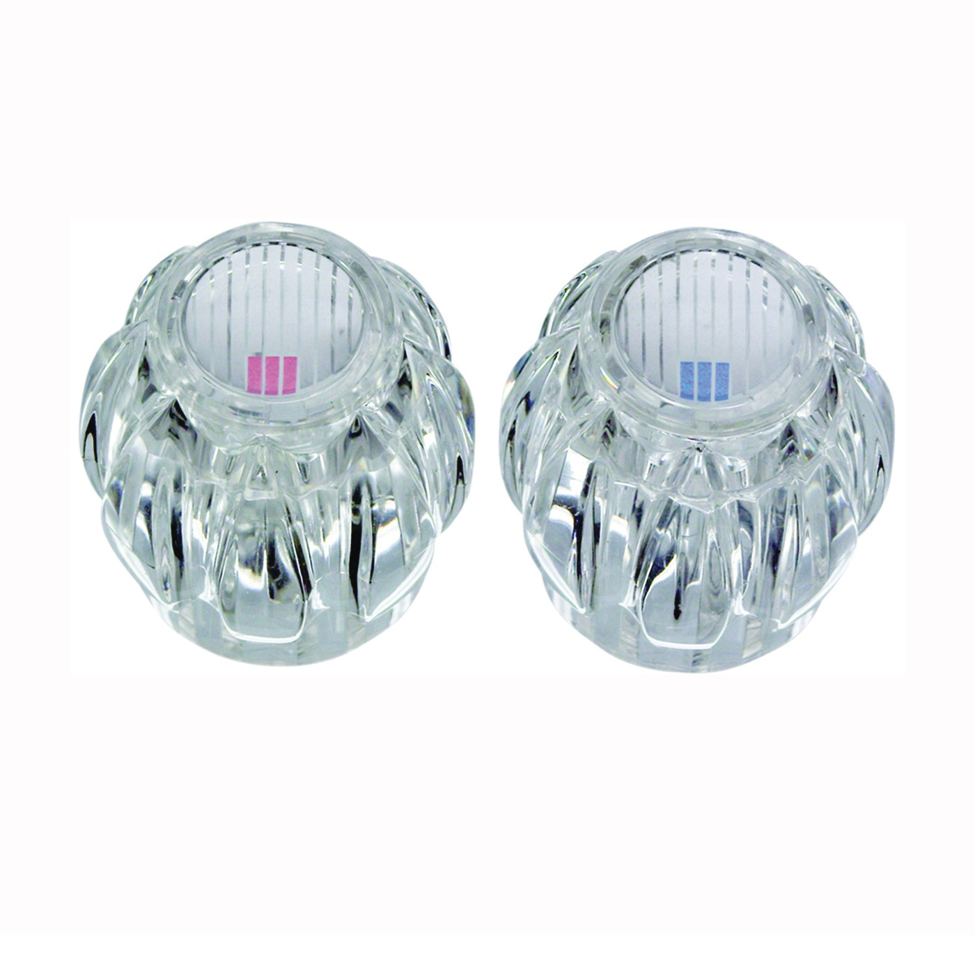 14884 Faucet Knob Handle, Acrylic, For: Sterling Two Handle Kitchen, Lavatory and Tub/Shower Faucets