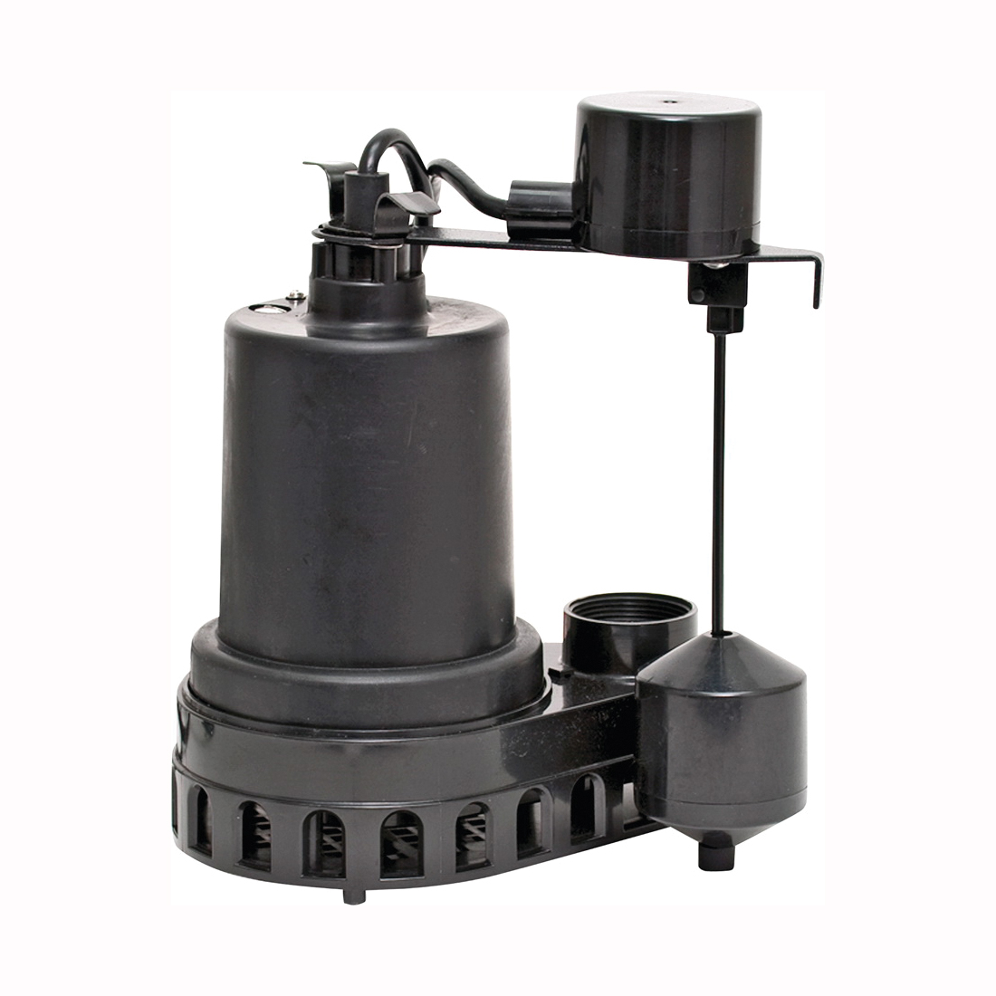 92372 Sump Pump, 4.1 A, 120 V, 1/3 hp, 1-1/2 in Outlet, 2880 gph, Thermoplastic