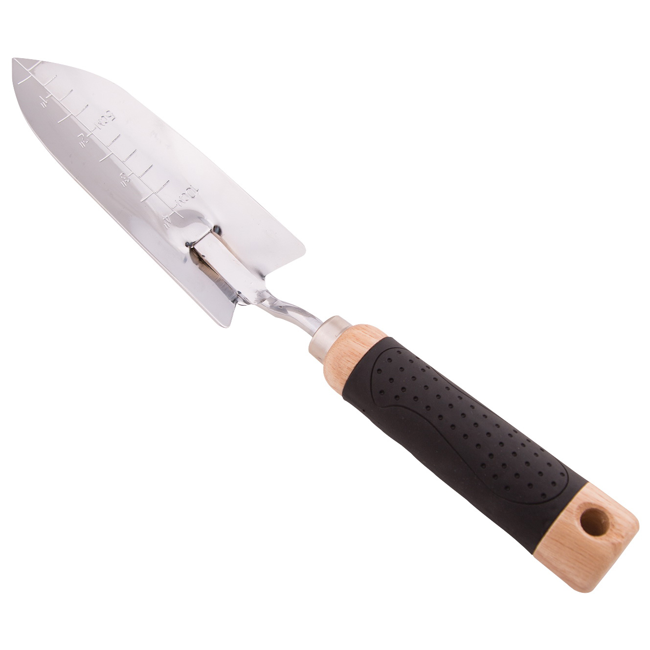 GT945B Garden/Transplanting Trowel, 6-1/4 in L Blade, 2 in W Blade, Aluminum Blade, Wood Handle