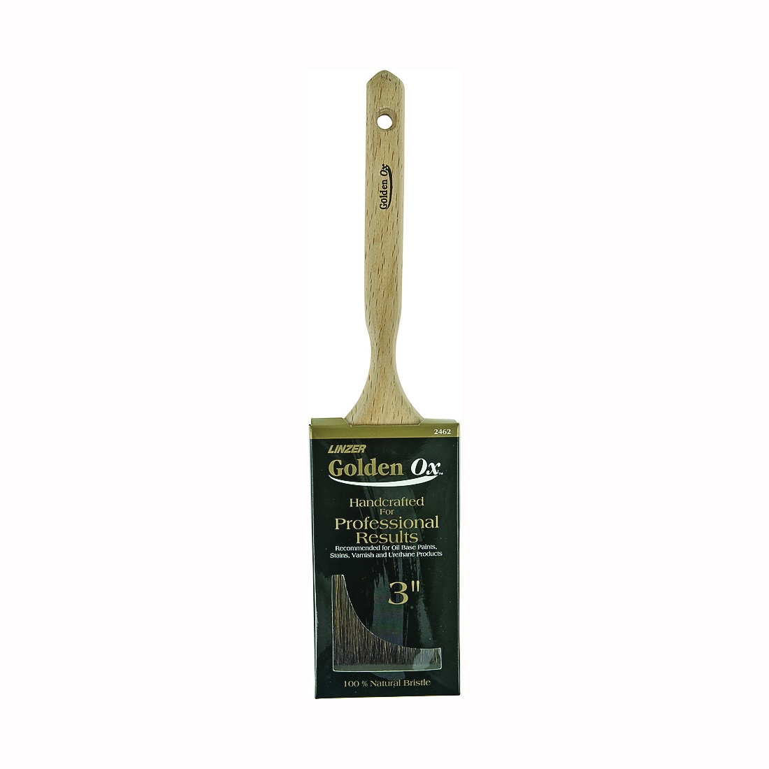 WC 2462-3 Paint Brush, 3 in W, 3 in L Bristle, China Bristle, Flat Sash Handle