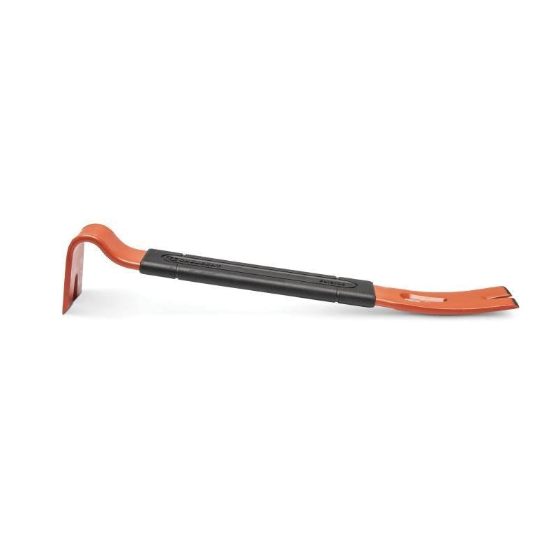 CODE RED Series FB13 Pry Bar, 13 in L, Nail Slot Tip, Steel, Red, 3-1/4 in W