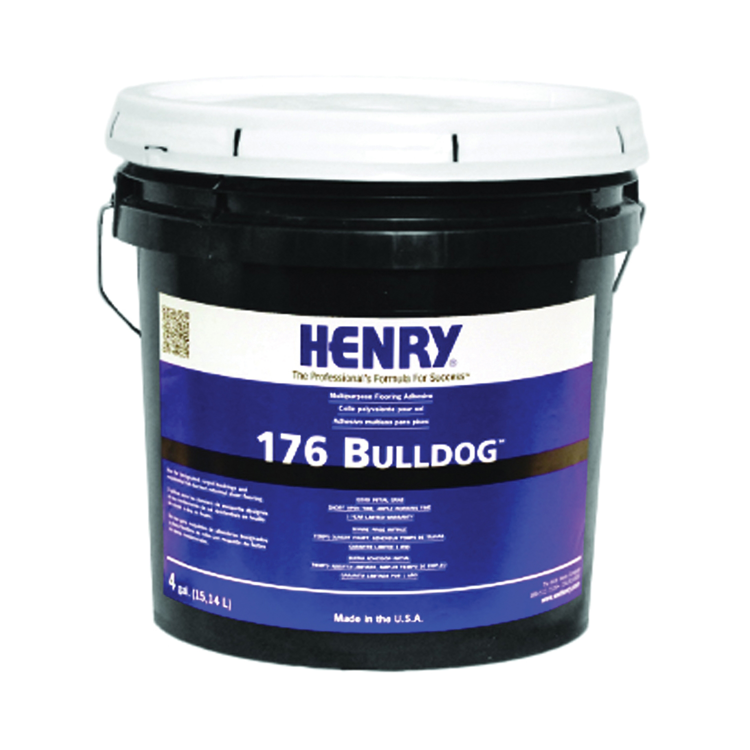 176 Bulldog Series 11987 Flooring Adhesive, Paste, Beige, 4 gal Pail