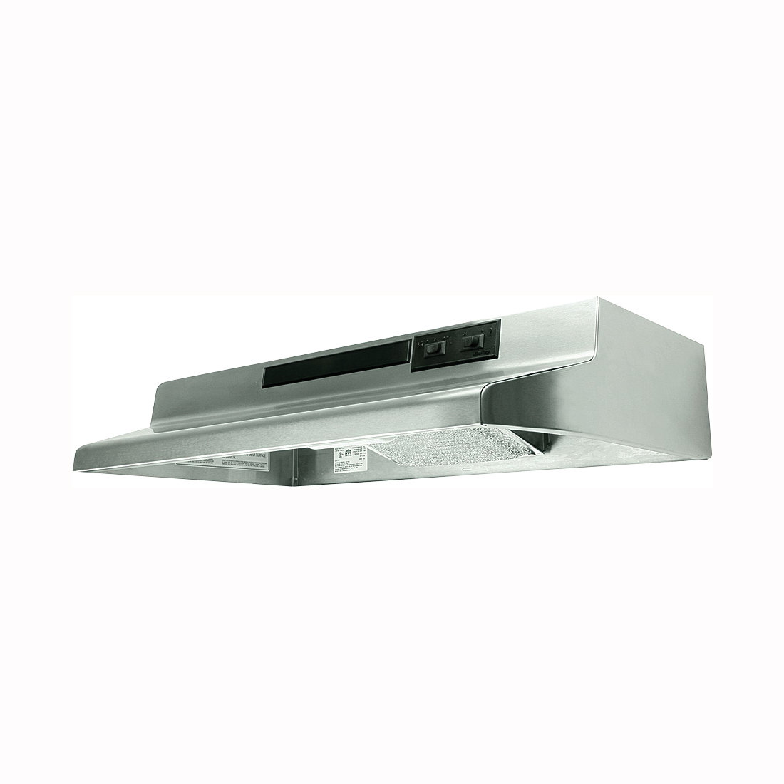 AV1368 Range Hood, 180 cfm, 2 Fan, 36 in W, 12 in D, 6 in H, Steel
