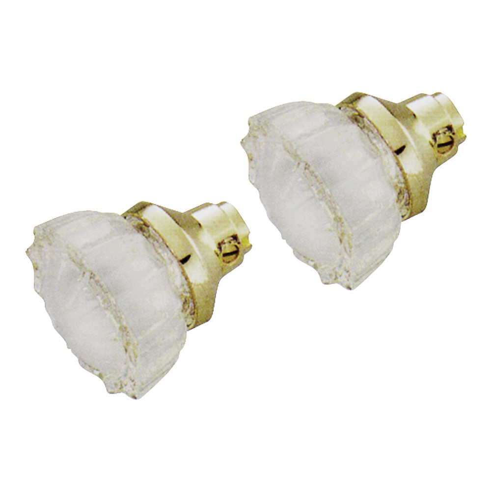 7296510-3L Door Knob Set, Crystal Glass