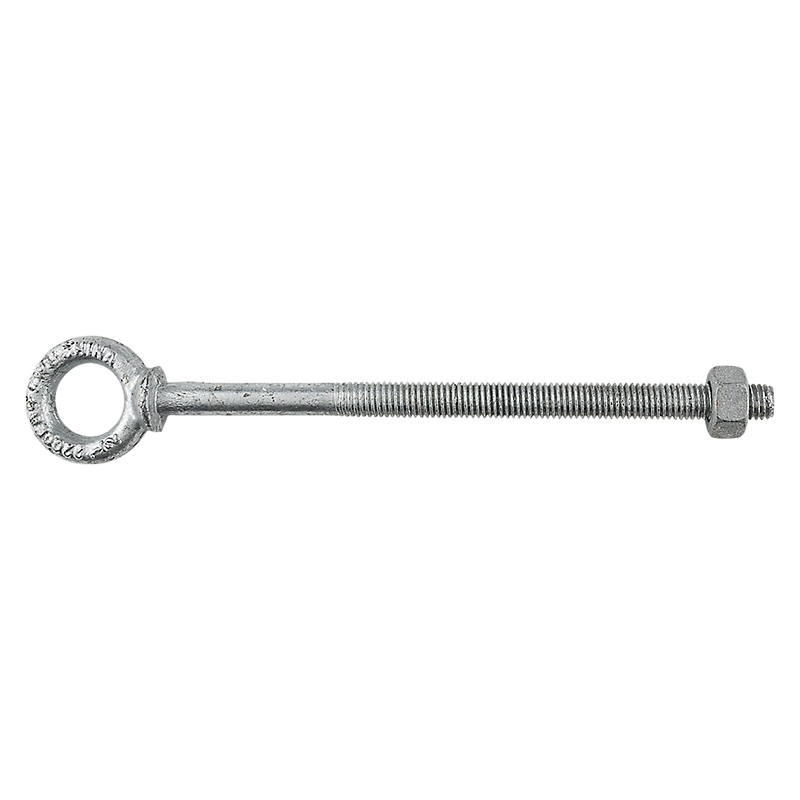 N245-175 Eye Bolt, 1/2-13 Thread, Coarse Thread, 5-7/8 in L Thread, 1 in ID x 1-3/4 in OD Dia Eye