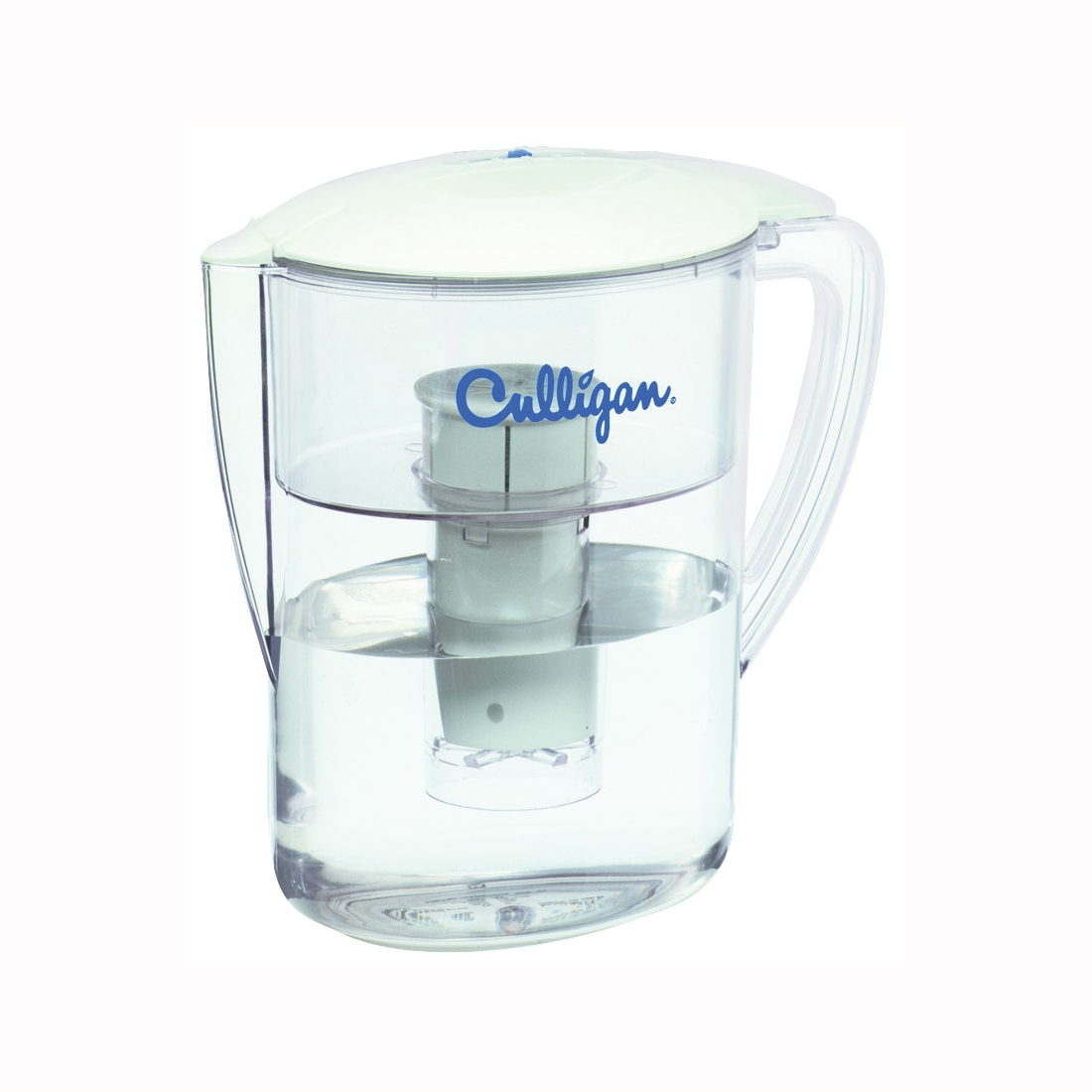 Culligan PIT-1 Water Filter Pitcher, 2 qt, 50 gal Cartridge, Plastic, Clear