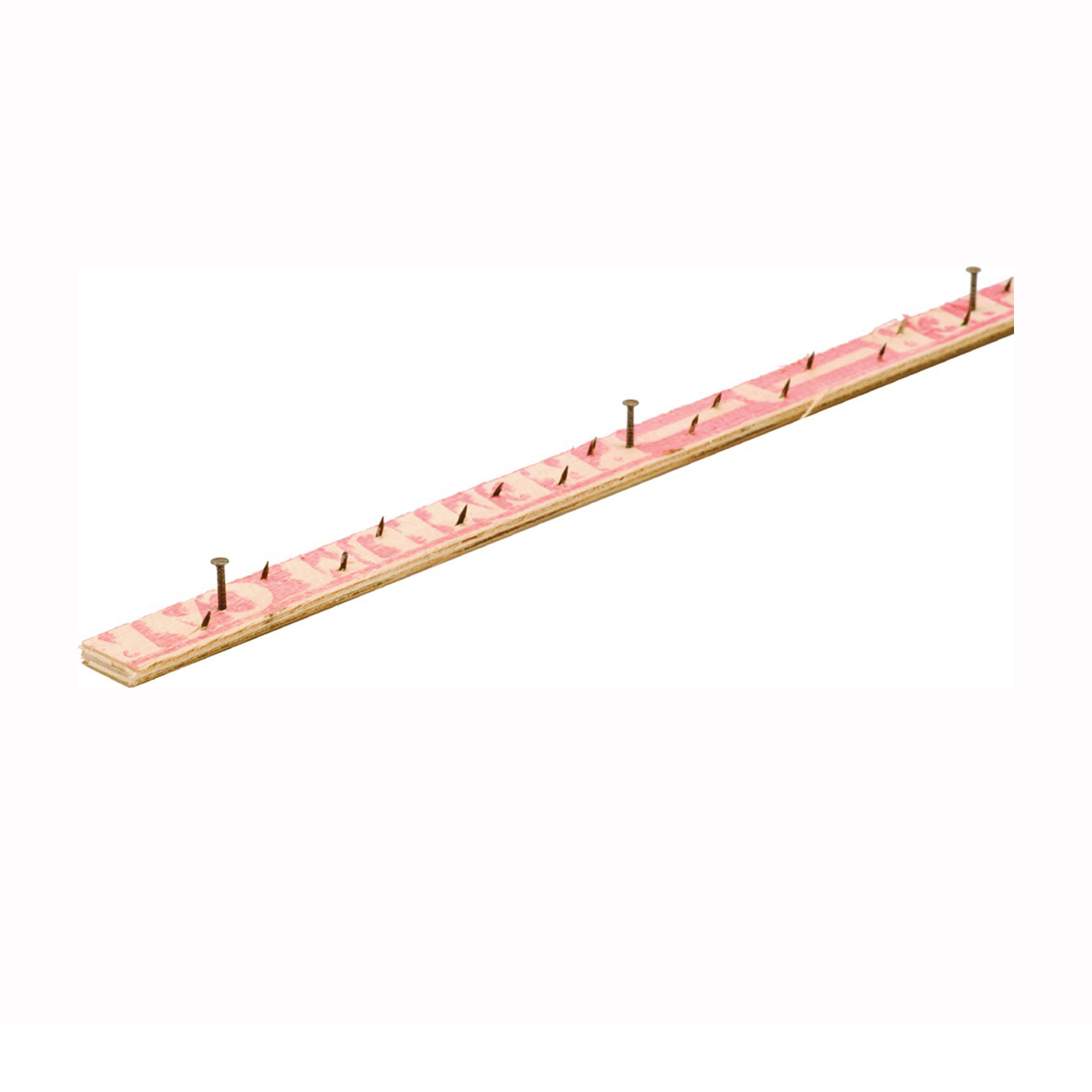 75312 Carpet Tack Strip, 48 in L, 1 in W, Plywood, Nail Fastener