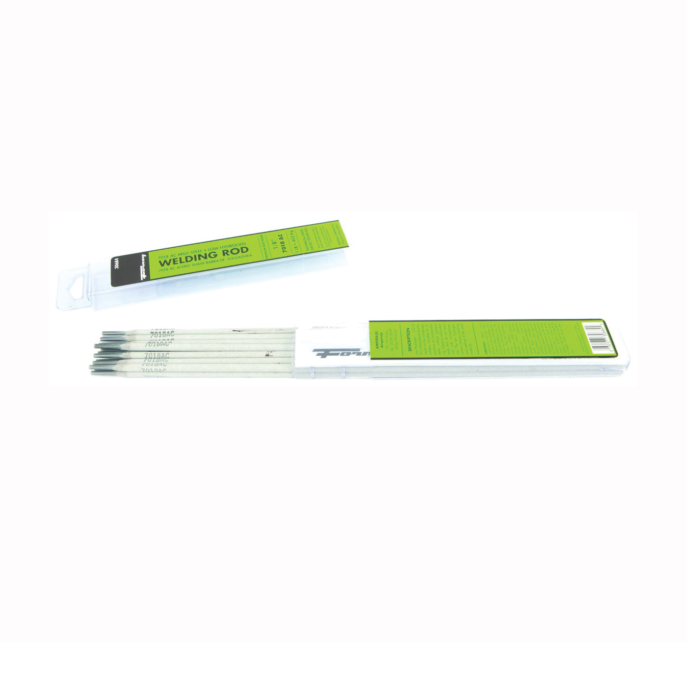 30684 Stick Electrode, 1/8 in Dia, 14 in L, Mild Steel