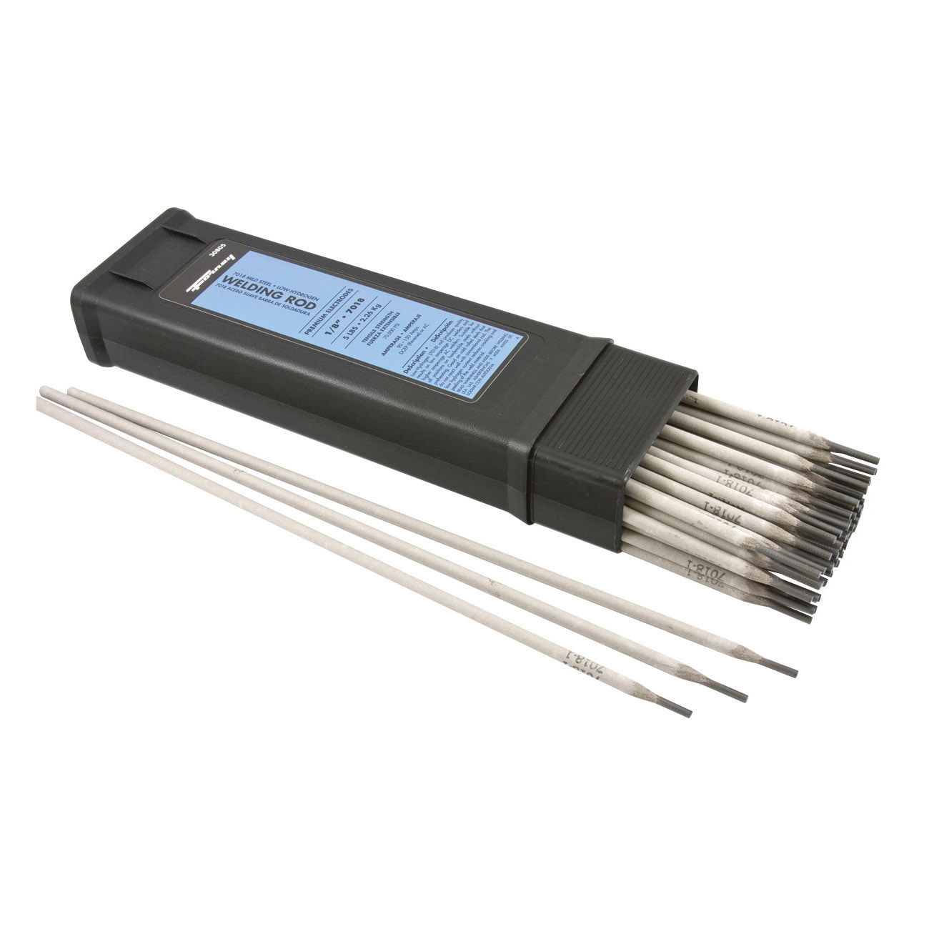 30805 Stick Electrode, 1/8 in Dia, 14 in L, Mild Steel