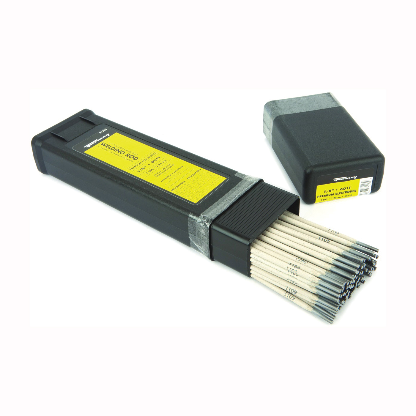 31205 Stick Electrode, 1/8 in Dia, 14 in L, Mild Steel