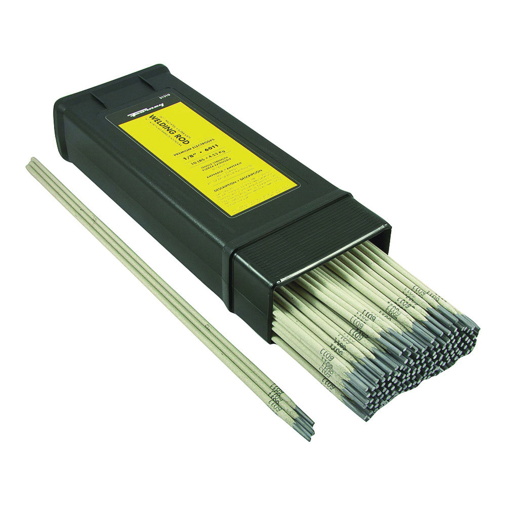 31210 Stick Electrode, 1/8 in Dia, 14 in L, Mild Steel