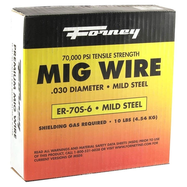 Forney 42286 MIG Welding Wire, 0.03 in Dia, Mild Steel - 1