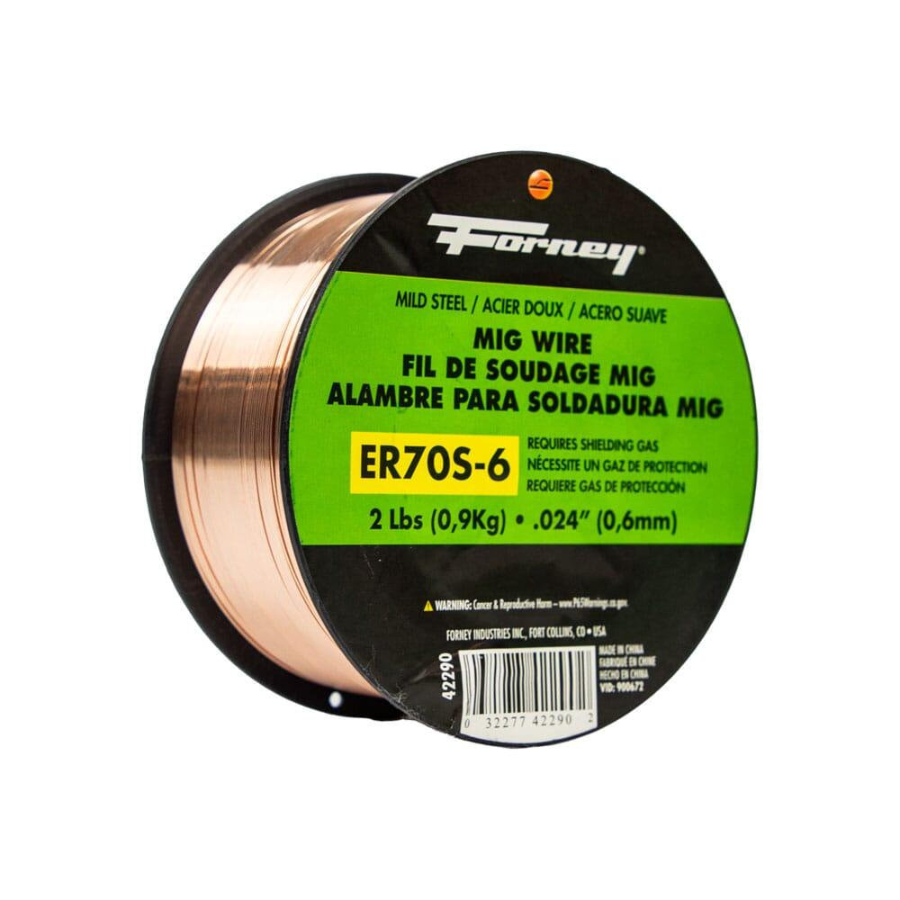 42290 MIG Welding Wire, 0.024 in Dia, Mild Steel