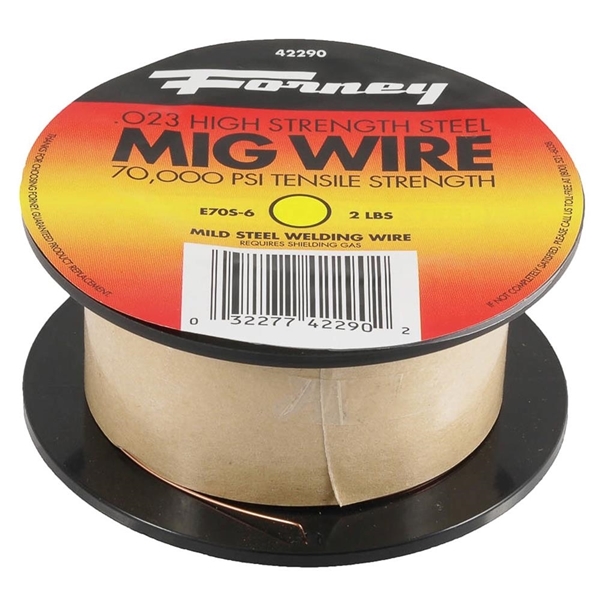 Forney 42290 MIG Welding Wire, 0.024 in Dia, Mild Steel - 1