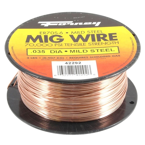 Forney 42292 MIG Welding Wire, 0.035 in Dia, Mild Steel - 1