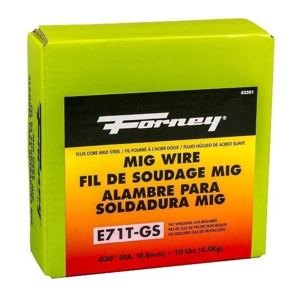 Forney 42301 MIG Welding Wire, 0.03 in Dia, Mild Steel - 1
