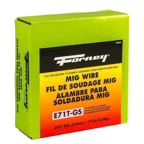 Forney 42303 MIG Welding Wire, 0.035 in Dia, Mild Steel - 1