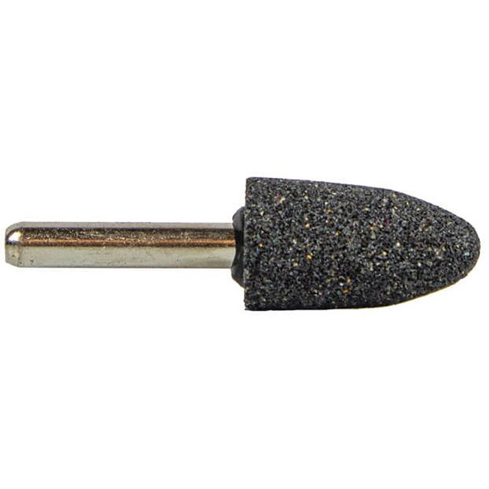 60029 Point Top Shank-Mounted Point, 1-1/4 in Dia, 1/4 in Arbor/Shank, 60 Grit, Coarse, Aluminum Oxide Abrasive