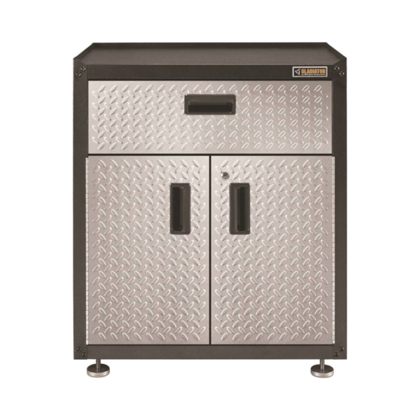 GAGB28KDYG Modular Gear Box, 300 lb, 1-Drawer, Steel, Silver Tread