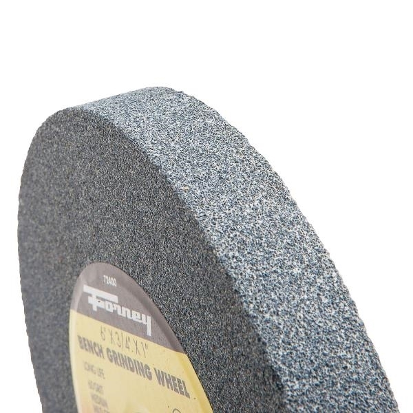 Forney 72401 Bench Grinding Wheel, 6 in Dia, 1 in Arbor, 36 Grit, Medium, Aluminum Oxide Abrasive - 2