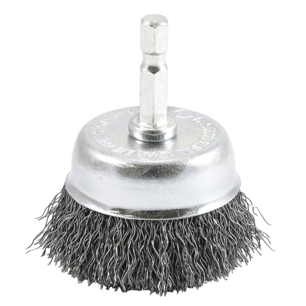 72729 Wire Cup Brush, 2 in Dia, 0.012 in Dia Bristle, Steel Bristle