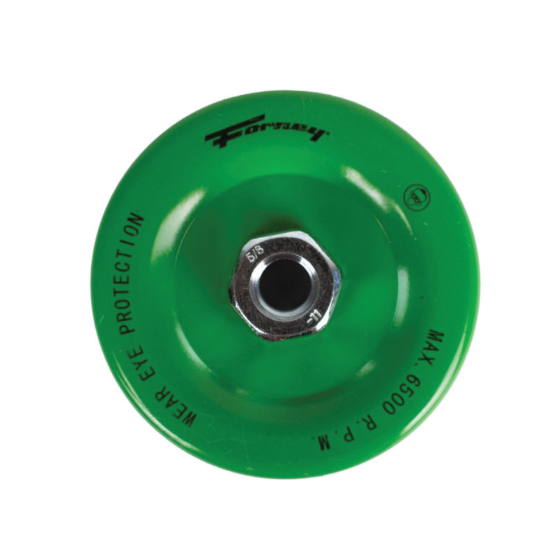 72756 Wire Cup Brush, 6 in Dia, 5/8-11 Arbor/Shank, 0.02 in Dia Bristle, Carbon Steel Bristle