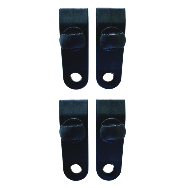 PC-301 Tarp Clip, 3-1/4 in L, 1 in W, Nylon Reinforced Plastic, Black
