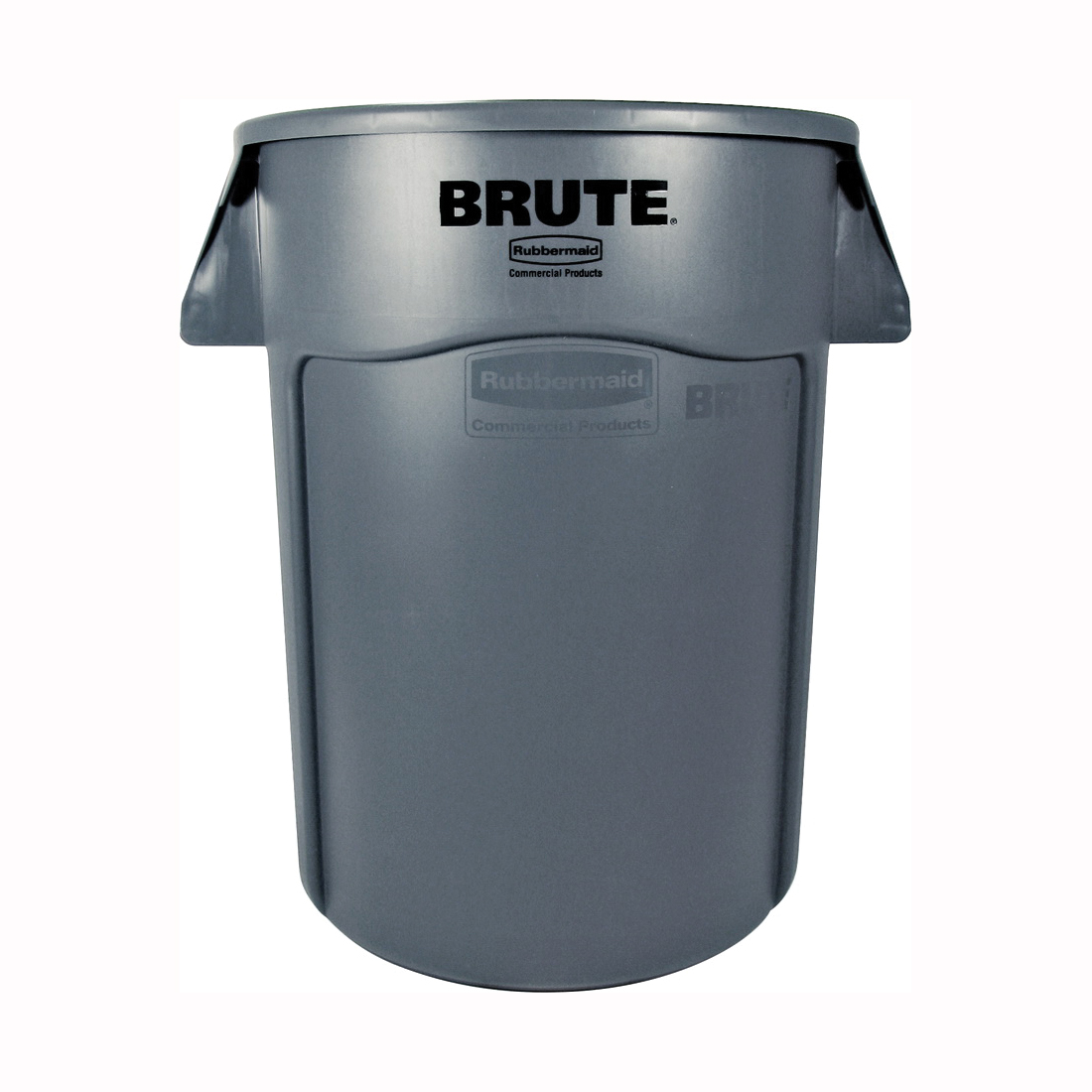 FG264360GRAY Trash Container, 44 gal, Polyethylene, Gray, Snap-On Lid