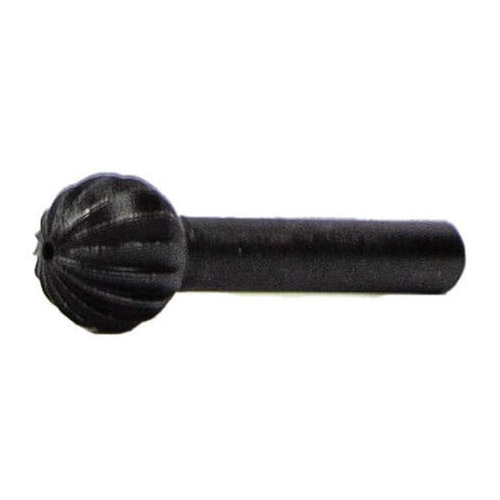 Forney 60072 Ball Shaped Rotary File, 1/2 in Dia Cutting, 1 in L Cutting, 1/4 in Dia Shank, Steel - 4