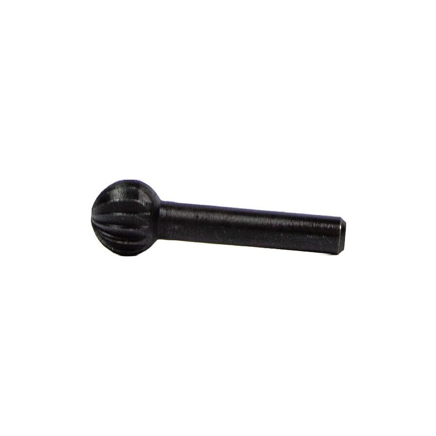 Forney 60072 Ball Shaped Rotary File, 1/2 in Dia Cutting, 1 in L Cutting, 1/4 in Dia Shank, Steel - 5