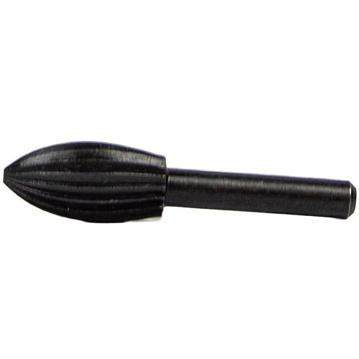 Forney 60075 Football Shaped Rotary File, 1/2 in Dia Cutting, 1 in L Cutting, 1/4 in Dia Shank, Steel - 5