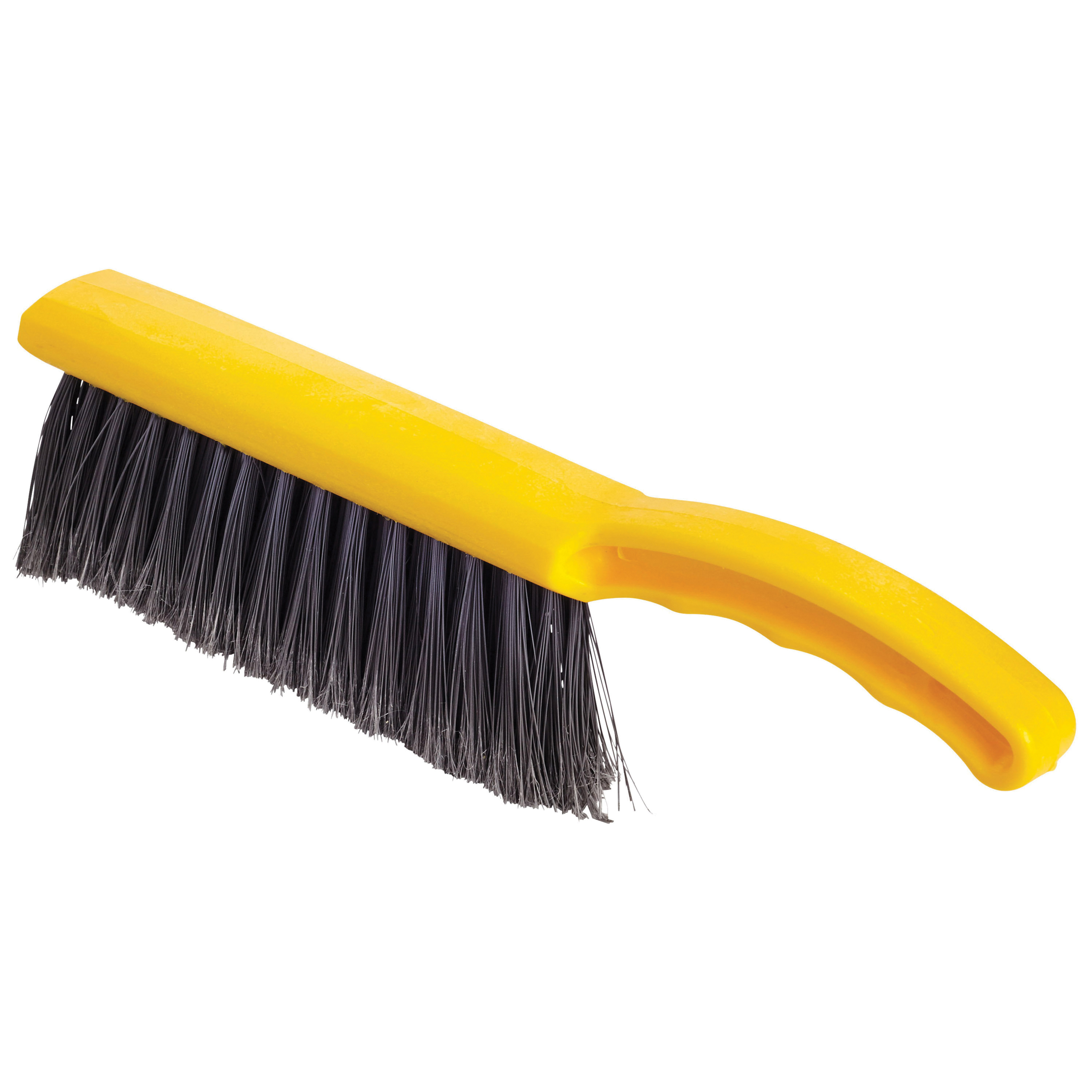 FG634200SILV Counter Brush, Polypropylene Bristle, Silver Bristle, 12-1/2 in OAL, Yellow Handle