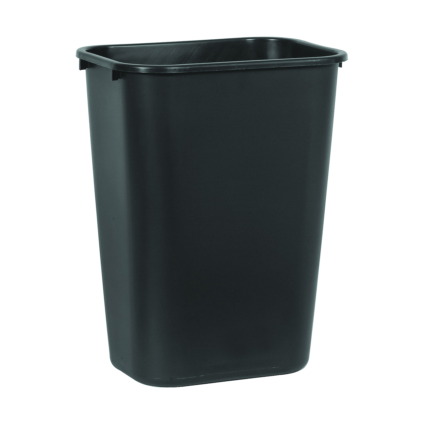 2957 Series FG295700BLA Waste Basket, 41.25 qt Capacity, Plastic, Black, 19-7/8 in H